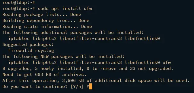 install ufw