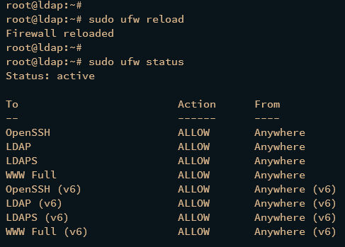 verify ufw