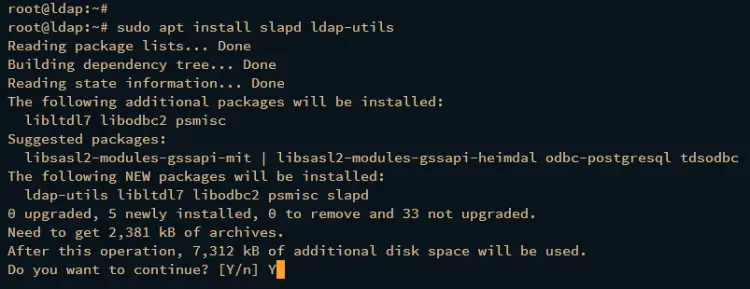 install openldap