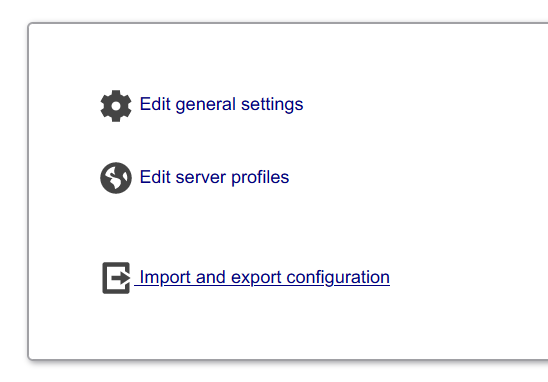 edit server profiles