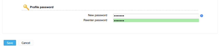 profile password