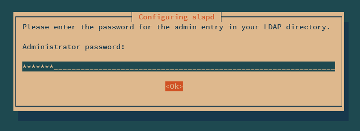 setup admin password