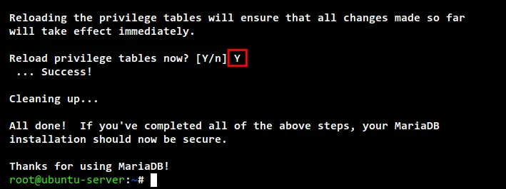 reload tables privileges