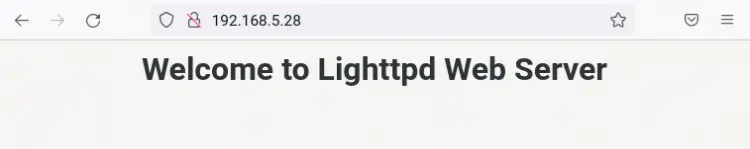 lighttpd index