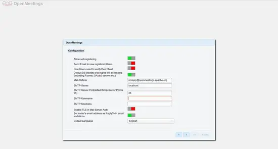 SMTP settings