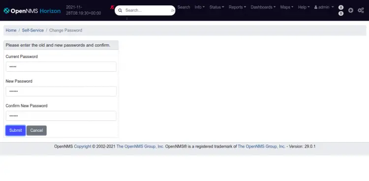 Change password