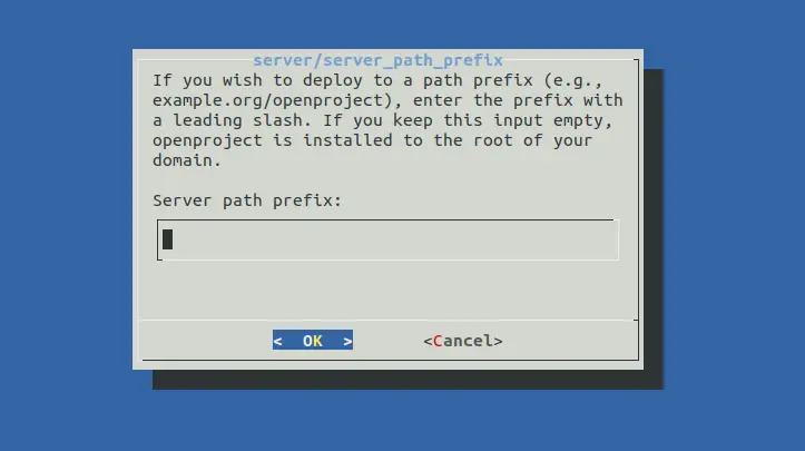 Server path prefix