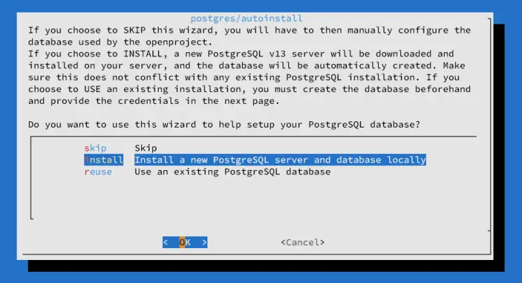 install postgresql