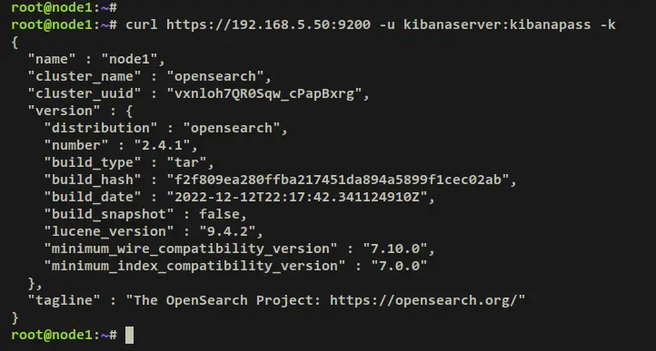 verify opensearch login