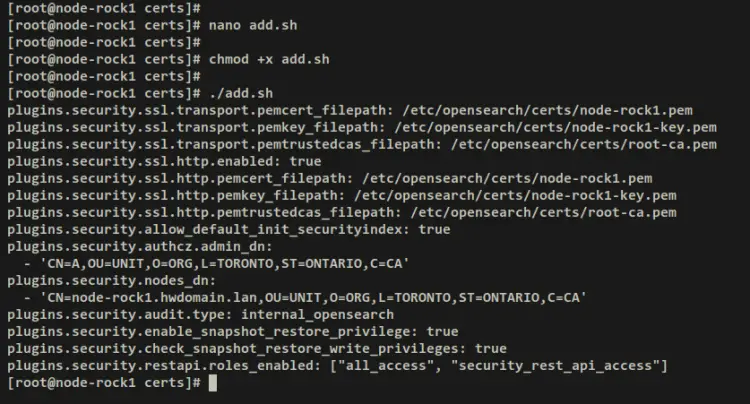 add tls configuration opensearch