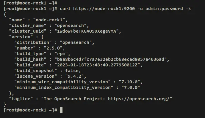 verify admin opensearch
