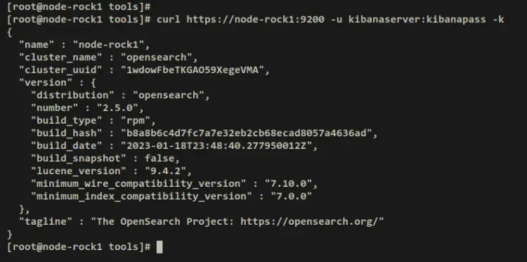 verify kibana user