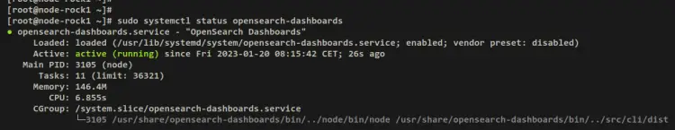 verify opensearch dashboards