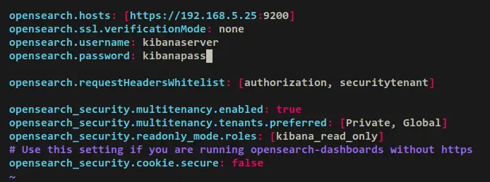 configure opensearch