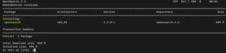 install opensearch