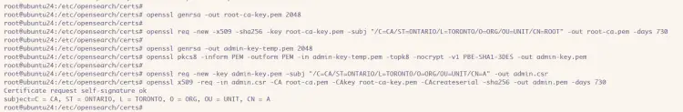 root ca and admin