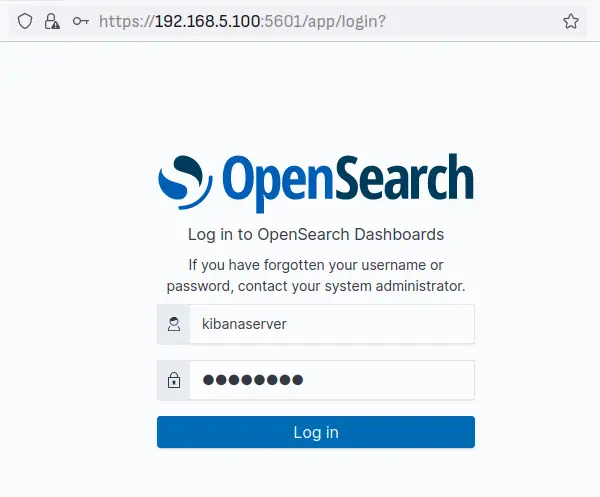 opensearch login