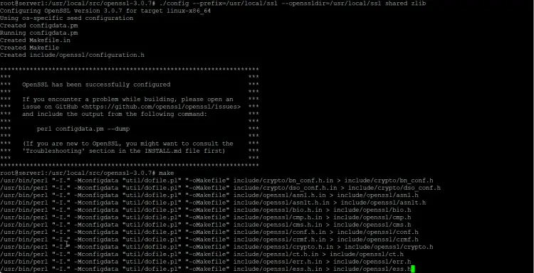 Compiling OpenSSL