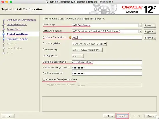 Oracle数据库典型安装