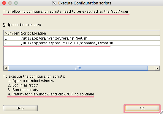 Run Command as Root Oracle Installation