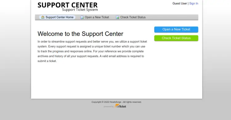 support center