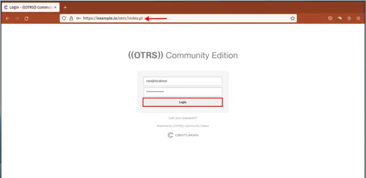 otrs login page