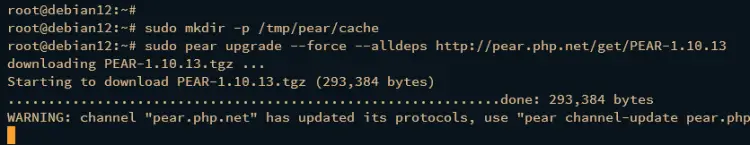 upgrade pear
