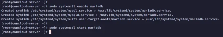 start mariadb