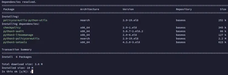 install selinux management