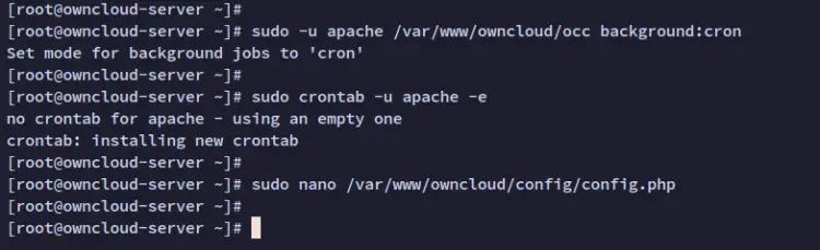 setup cron
