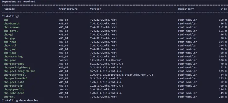 install php 7.4