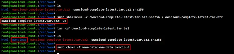 download and verify owncloud