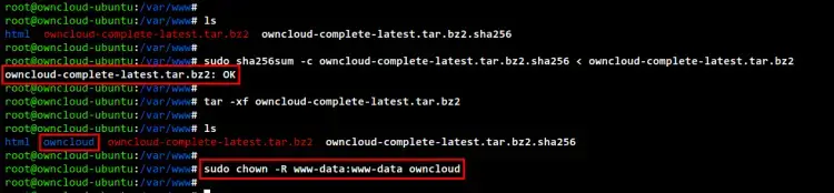 download and verify owncloud
