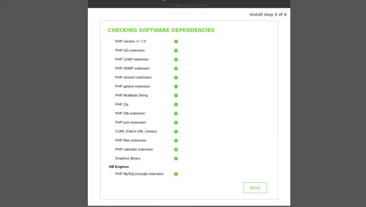 Check dependencies