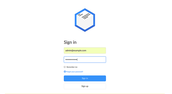 Sign in to Paperwork