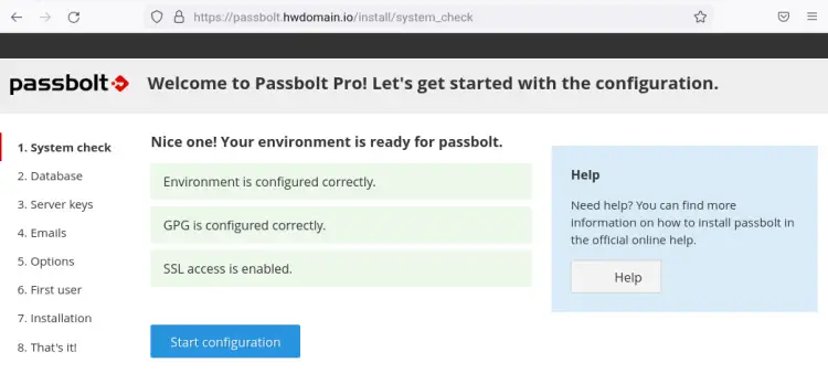 system check
