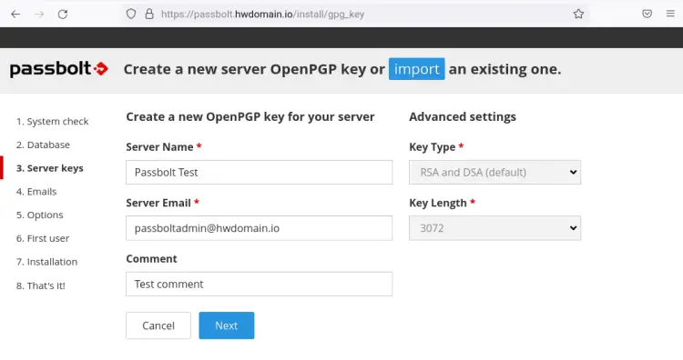 genrate openpgp