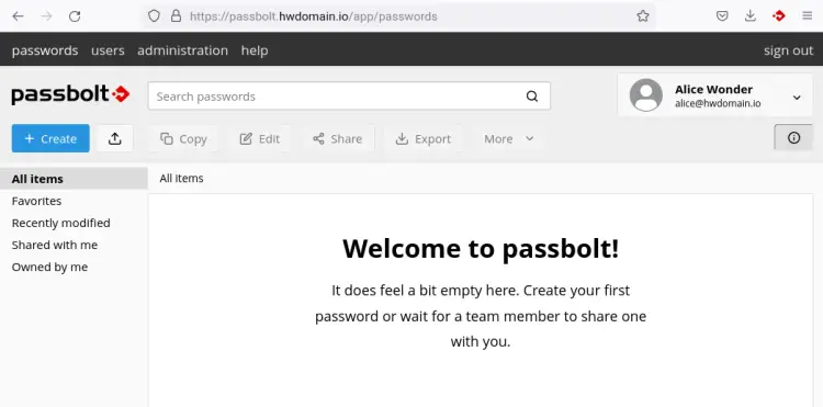 user dashboard