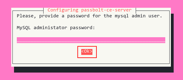 blank mysql password
