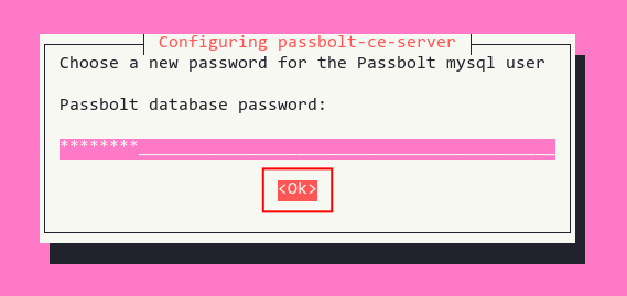 setup password