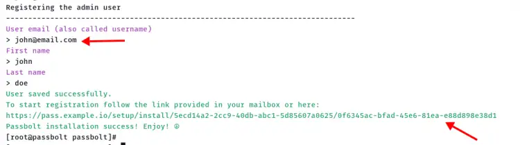 Create passbolt user