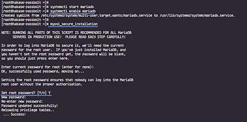 Install and Configure MySQL/MariaDB