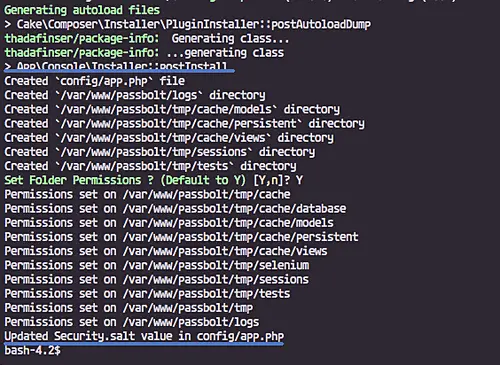 Composer install