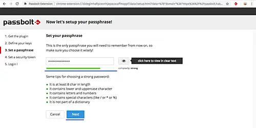 Set a password
