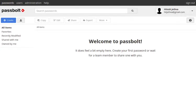 Passbolt password manager