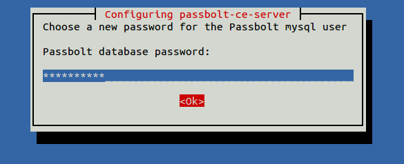 passbolt database password