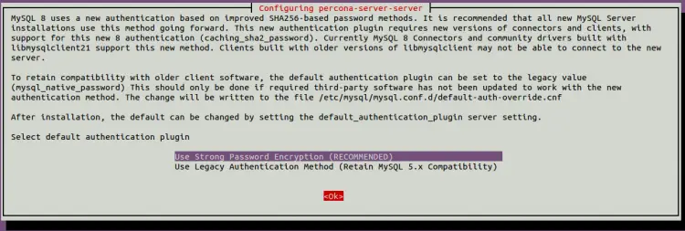 Choose strong encryption