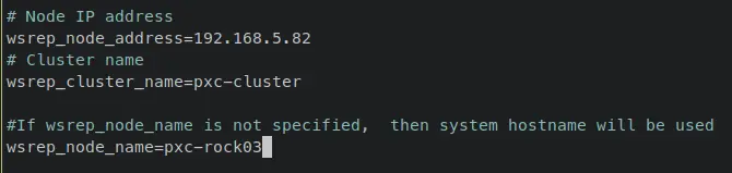 node name and name cluster and ip address