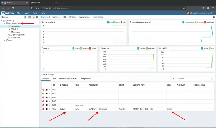 Connection successfully pgAdmin4