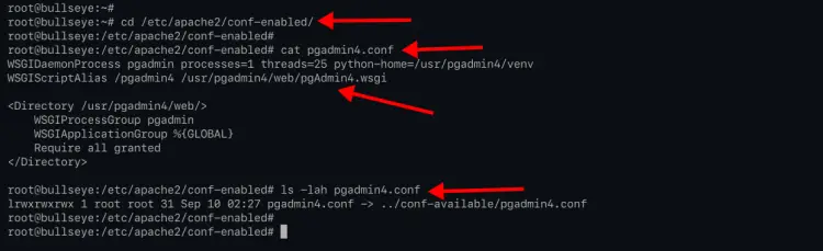 Apache configuration for pgAdmin4